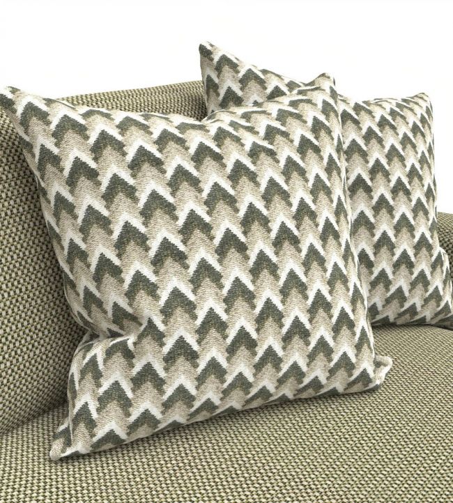 Bargello Room Fabric - Green