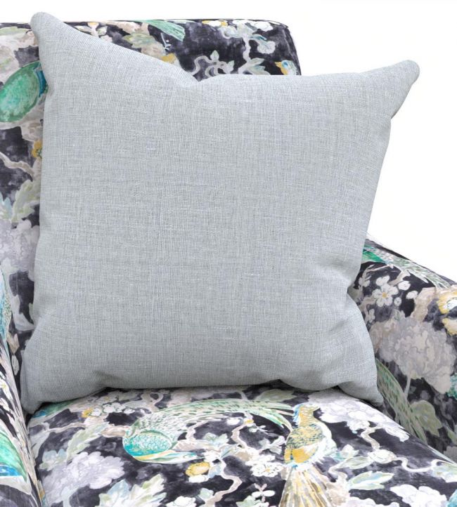 Madeaux Silk Linen Room Fabric - Blue