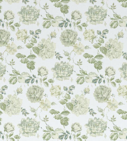 Roses Glacees Fabric - Green 