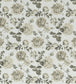 Roses Glacees Fabric - Gray