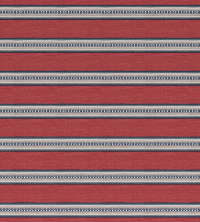 Berber Stripe Fabric - Red 