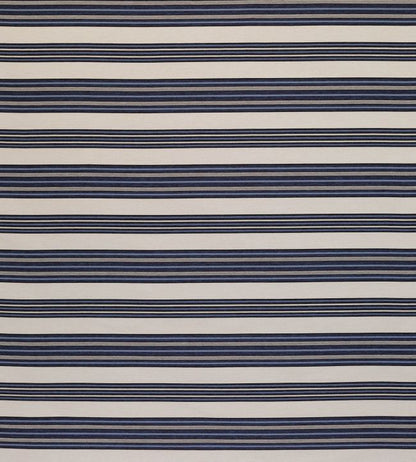 Wide Kelim Stripe Fabric - Blue 