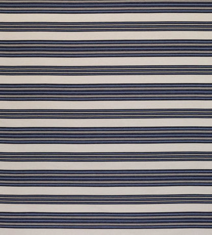 Wide Kelim Stripe Fabric - Blue 