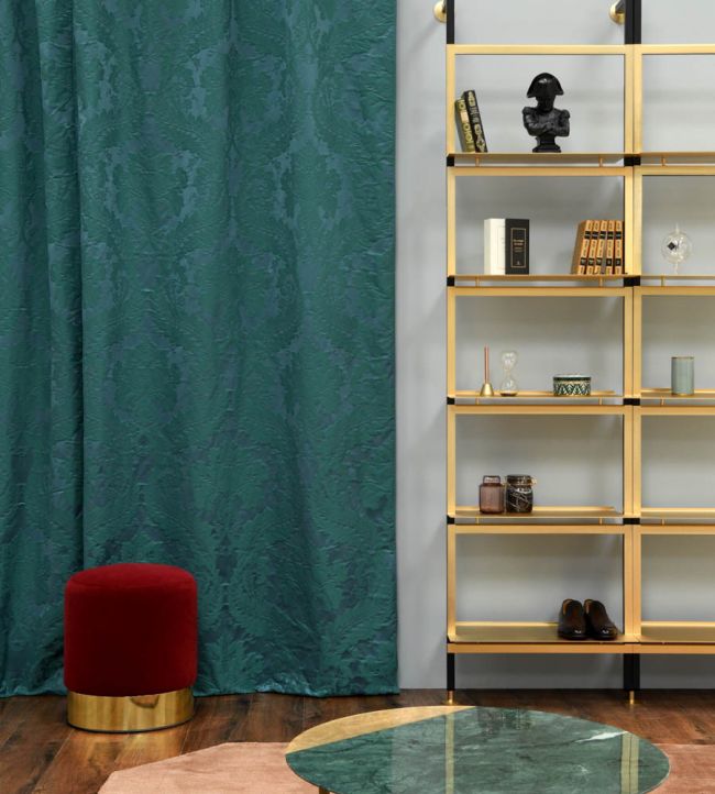 Victoria Room Fabric - Teal