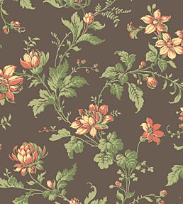 Blomslinga Wallpaper - Brown