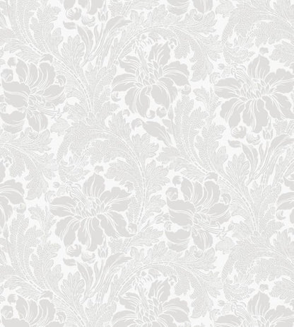 Acanthus Wallpaper - Silver