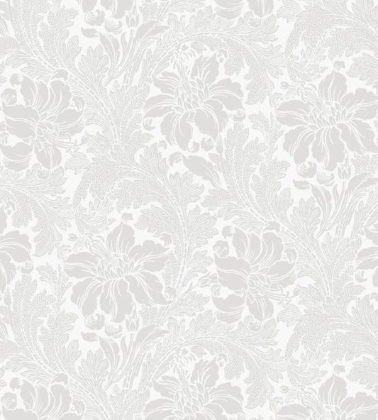 Acanthus Wallpaper - Silver