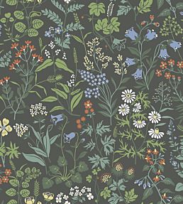 Flora Wallpaper - Green