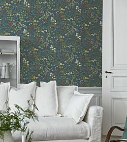 Flora Room Wallpaper - Green