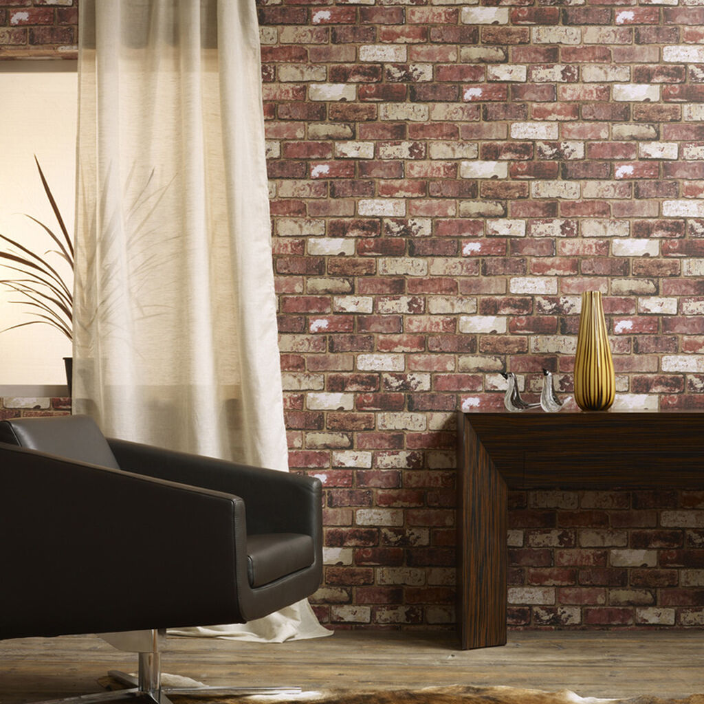 Red Brick Room Wallpaper 2 - Red