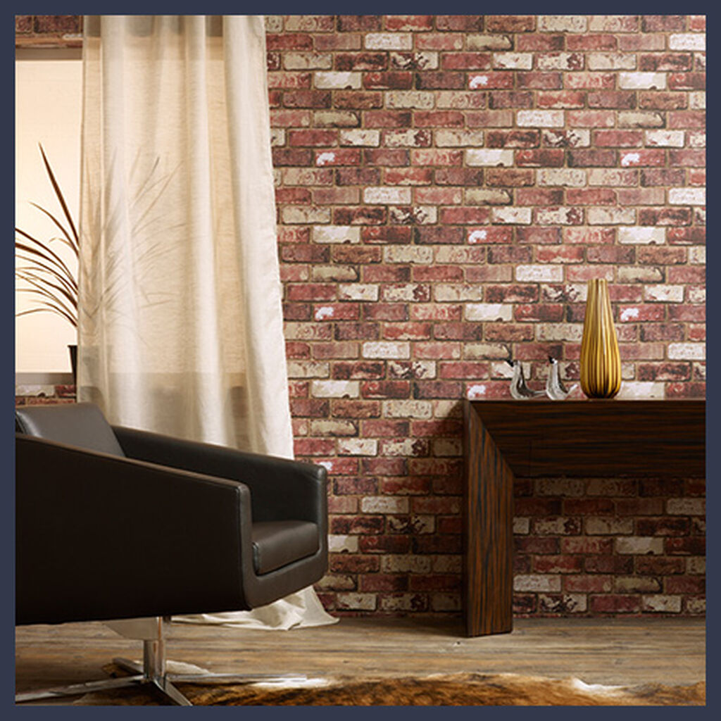 Red Brick Room Wallpaper 3 - Red