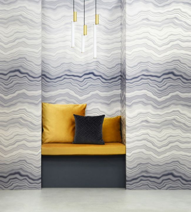 Carrare Room Wallpaper - Blue