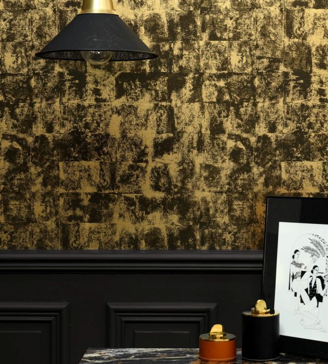 Patine Room Wallpaper - Blue