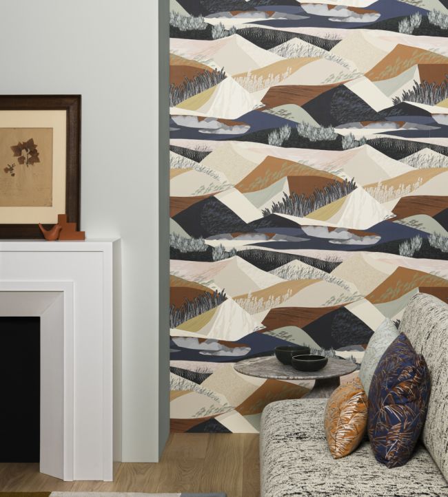 Paysage Room Wallpaper - Blue