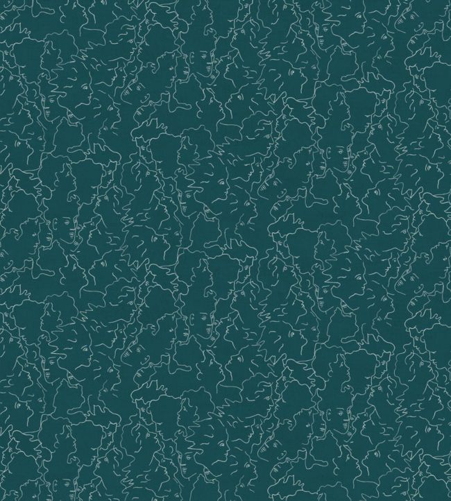 Ressemblance Wallpaper - Blue 