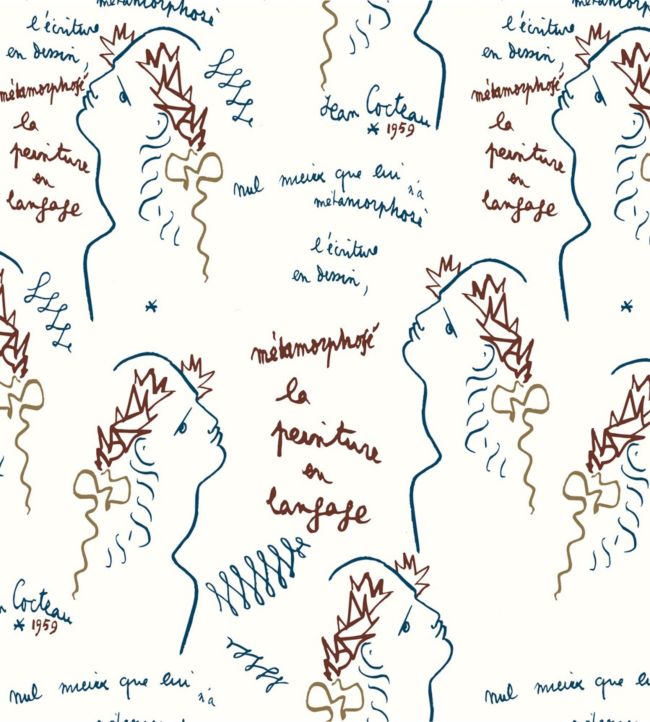 Ecriture Wallpaper - White