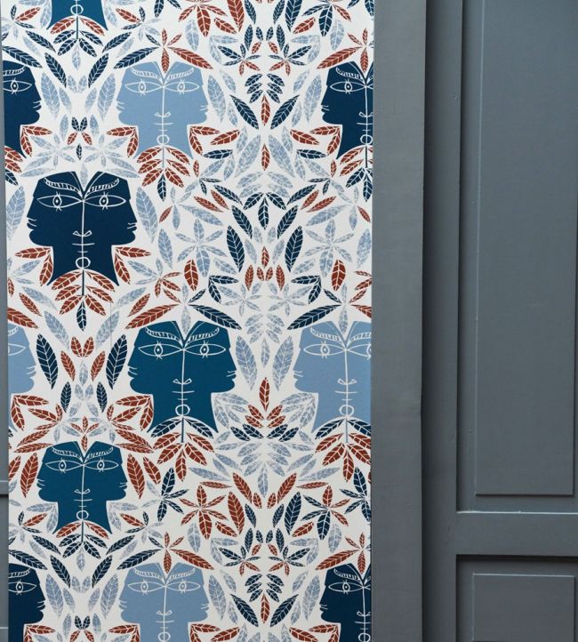 Cap D'ail Room Wallpaper - Blue