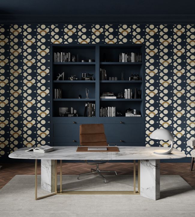 Tabora Room Wallpaper - Blue