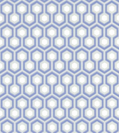 Hicks' Hexagon Wallpaper - Blue - Cole & Son