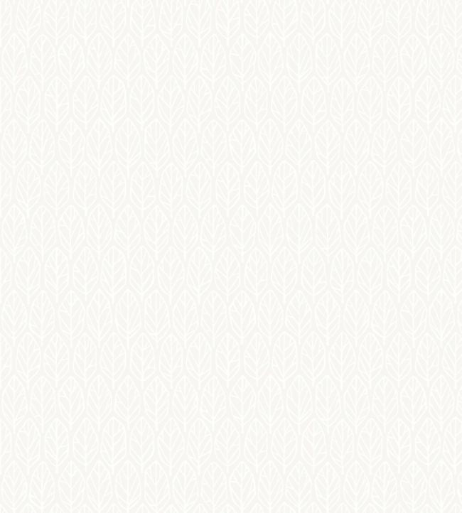 Leaf Wallpaper - White