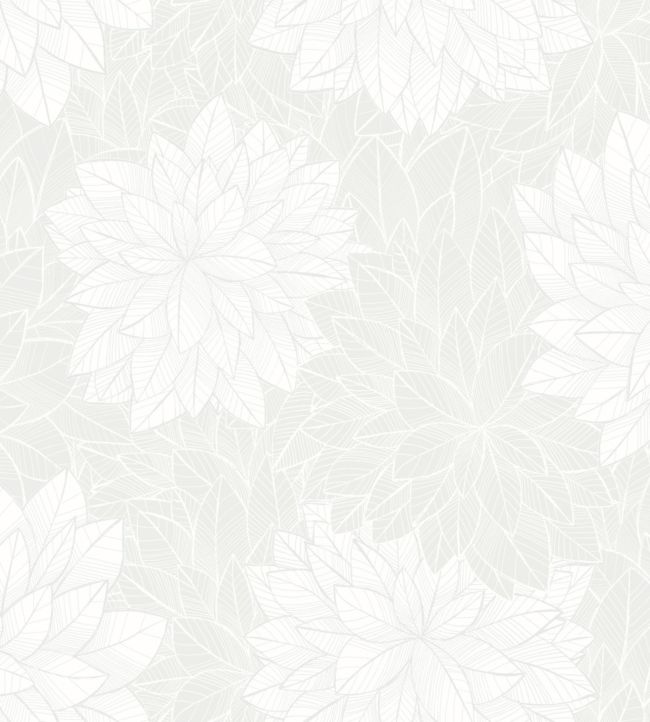 Foliage Wallpaper - White