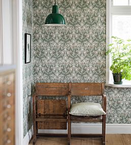 Thistle Room Wallpaper - Green