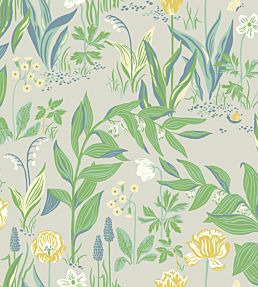 Spring Garden Wallpaper - Green 