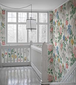 Carnation Garden Mural Room Wallpaper - Multicolor