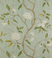 Snow Tree Wallpaper - Teal - Colefax & Fowler