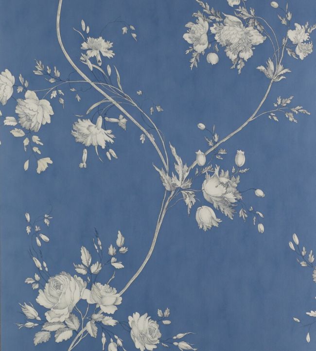 Darcy Wallpaper - Blue - Colefax & Fowler