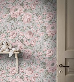 Rosie Room Wallpaper - Teal
