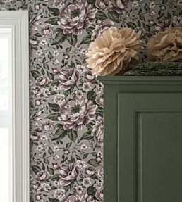Rosie Room Wallpaper - Purple 