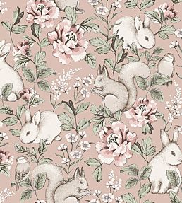 Magic Forest Nursey Wallpaper - Pink