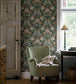 Dahlia Garden Room Wallpaper - Green