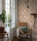 Dahlia Garden Room Wallpaper - Pink