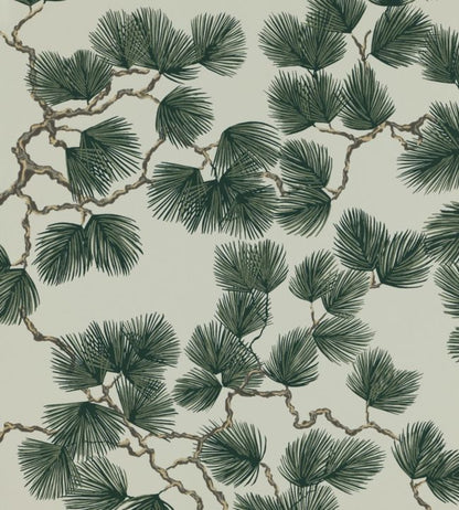 Pine Wallpaper -  Green 
