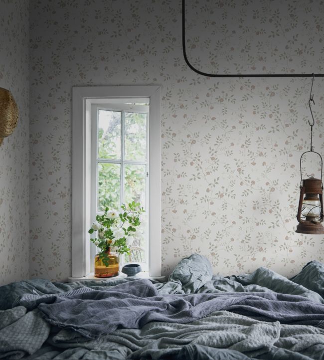 Henny Room Wallpaper - White