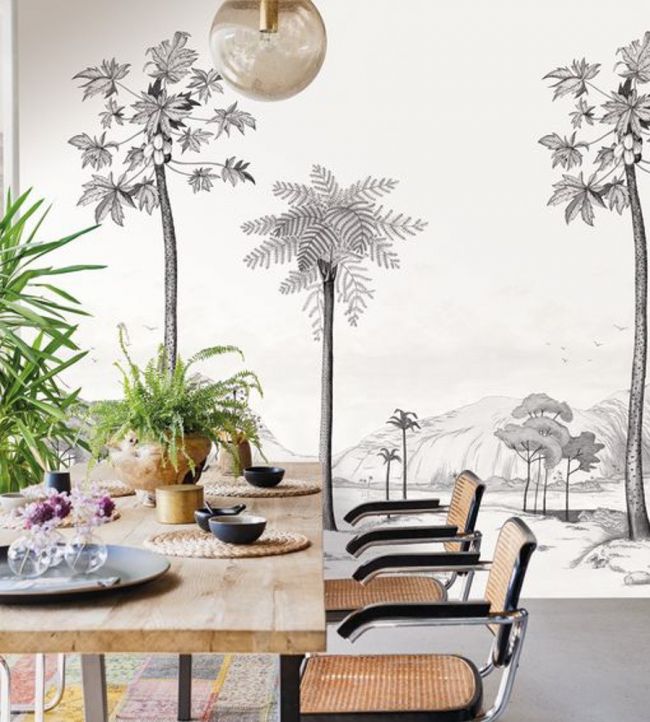 Laguna Room Wallpaper - Gray