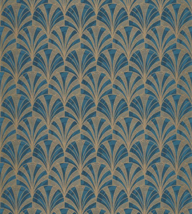 Palmette Wallpaper - Teal 