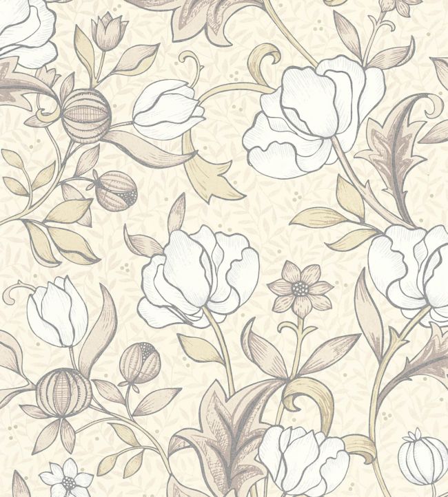 Isabella Wallpaper - Cream