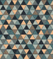 Triangular Wallpaper - Blue 