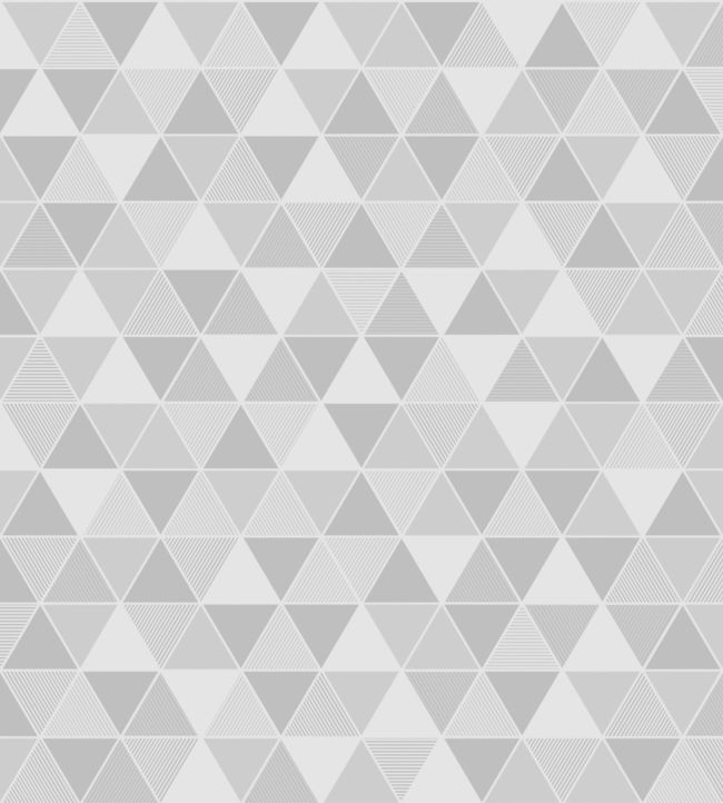 Triangular Wallpaper - Gray