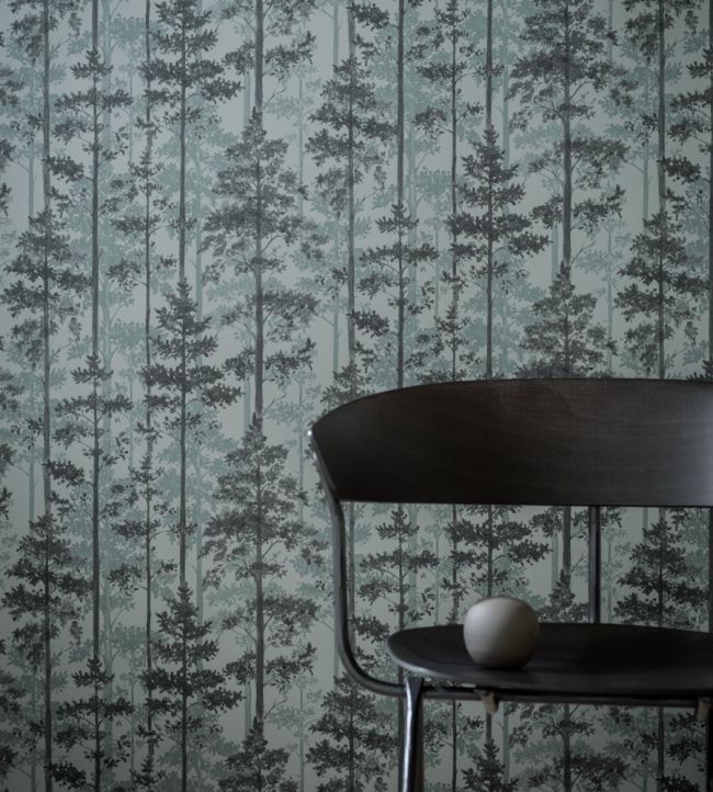 Pine Room Wallpaper - Gray