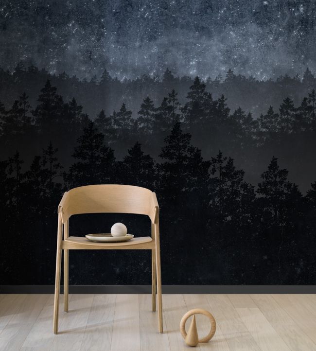 Nordic Light Room Wallpaper - Blue