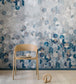 Graphic Wall Room Wallpaper - Blue