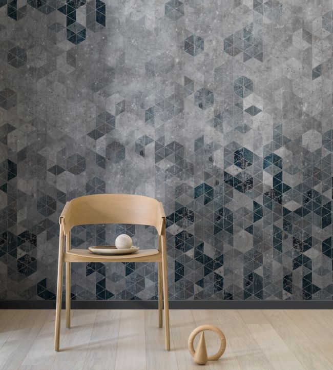 Graphic Wall Room Wallpaper - Gray