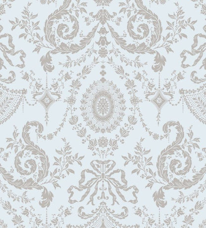 Woolverston Wallpaper - Teal - Cole & Son