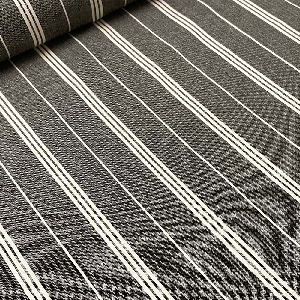 A2 Charcoal Stripe Fabric