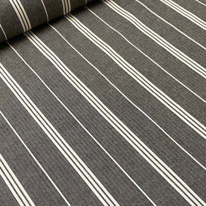 A2 Charcoal Stripe Fabric