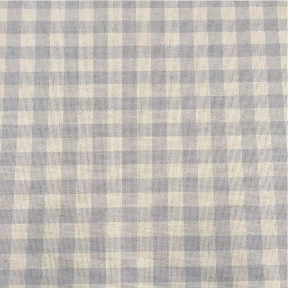 Gingham Check - Gray Fabric